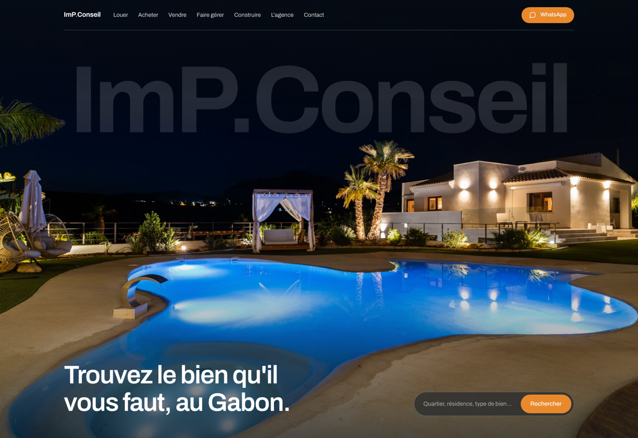 Aperçu du site ImP Conseil
